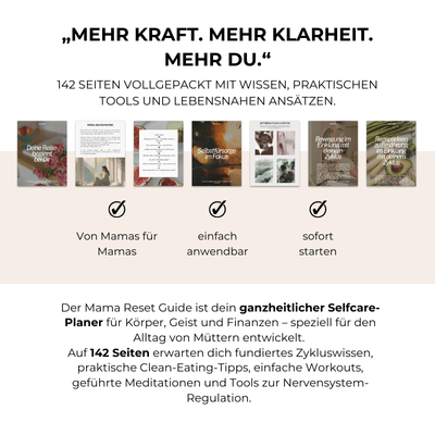 Mama Reset Guide – 4-Wochen Selbstfürsorge Programm für Mütter | Wildly Well