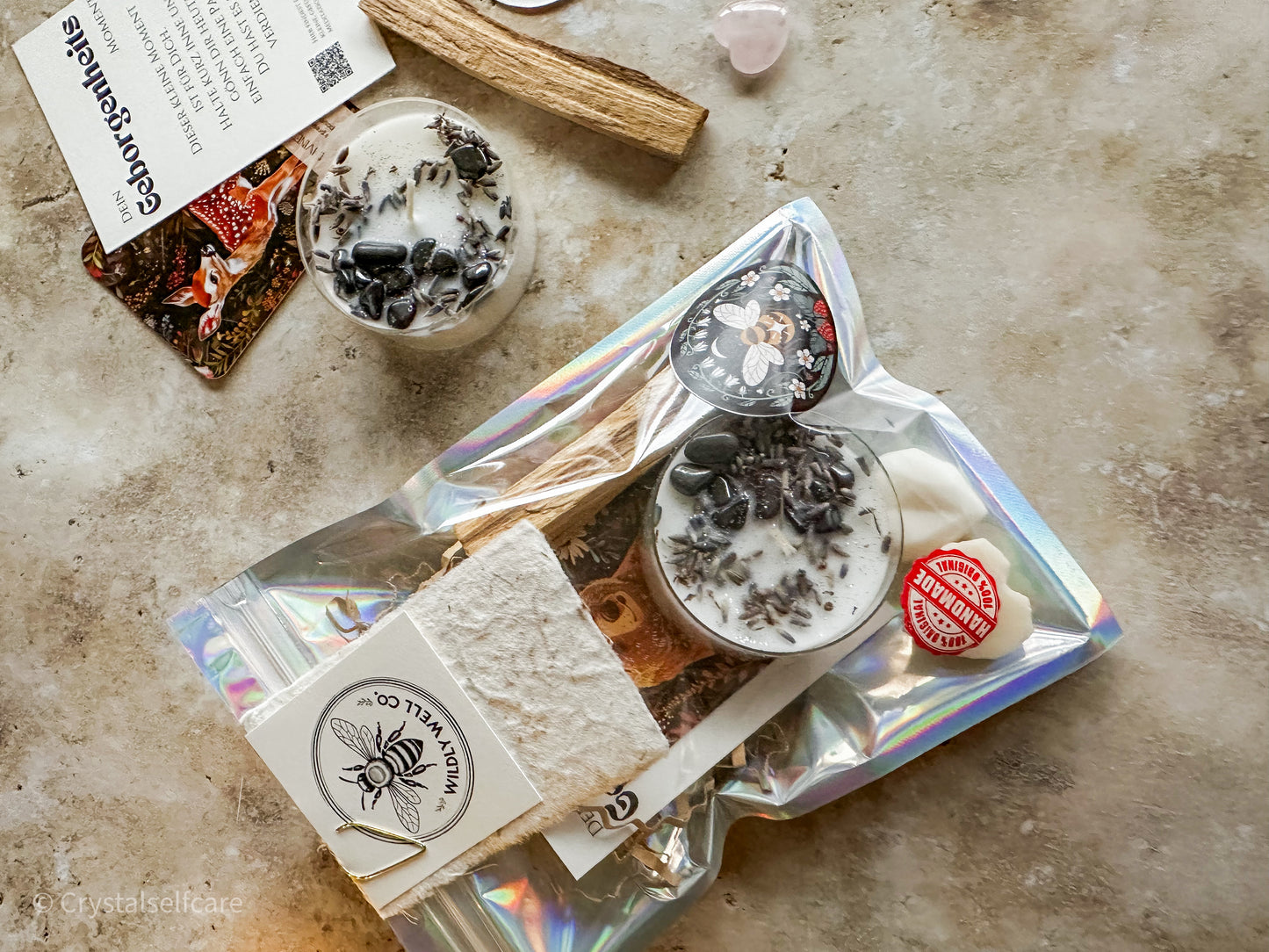 Goddess Ritual Kit Geborgenheit Erdung | Hämatit, Lavendel und innere Stabilität