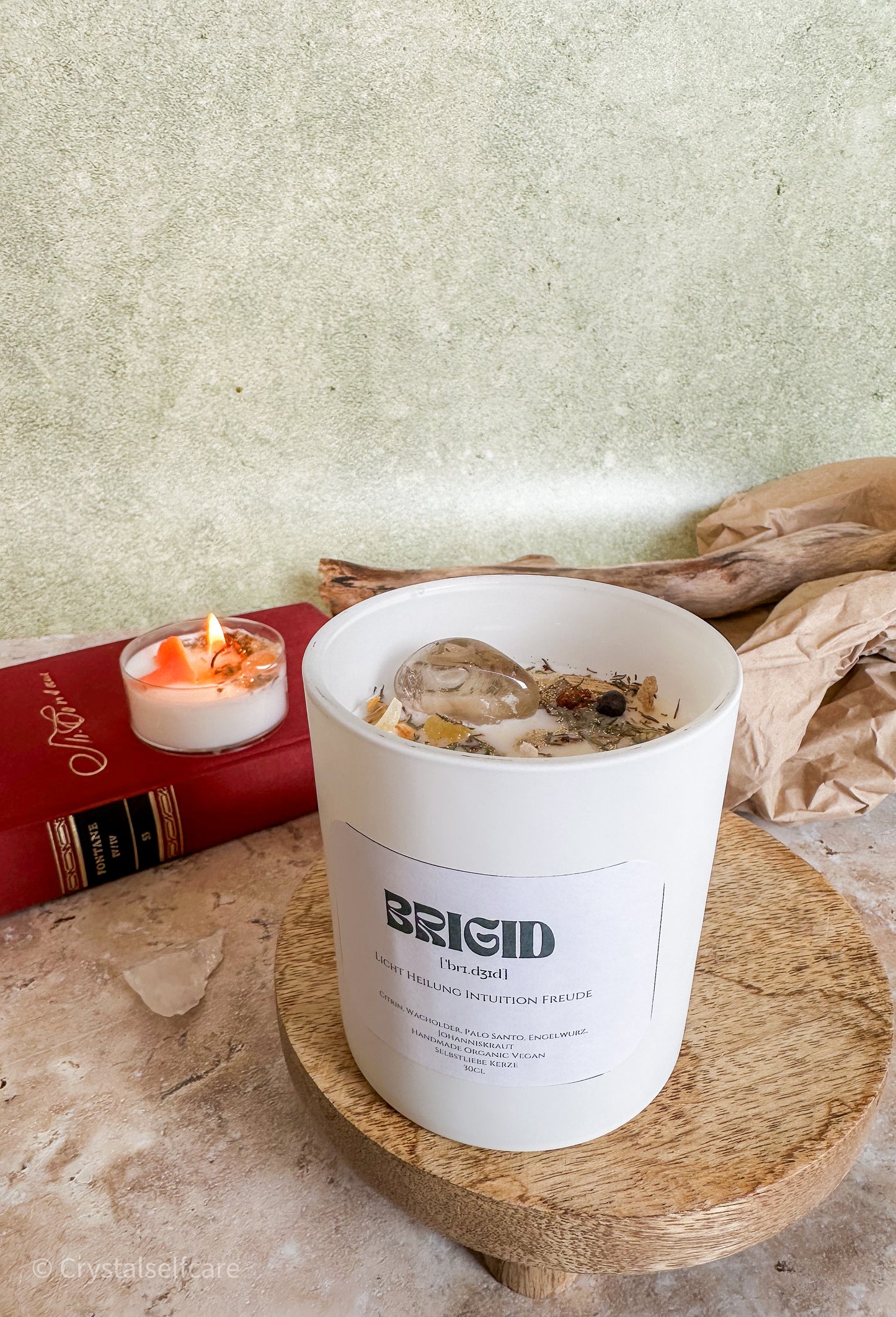 Imbolc Kristallkerze