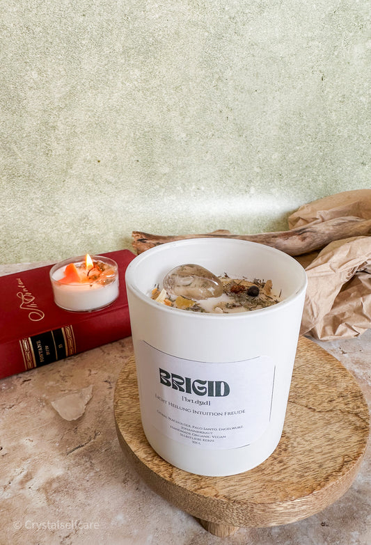 Imbolc Kristallkerze