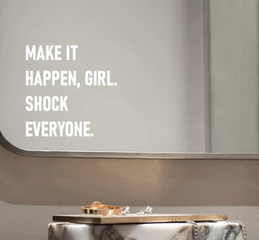 Make it happen - Affirmations Sticker