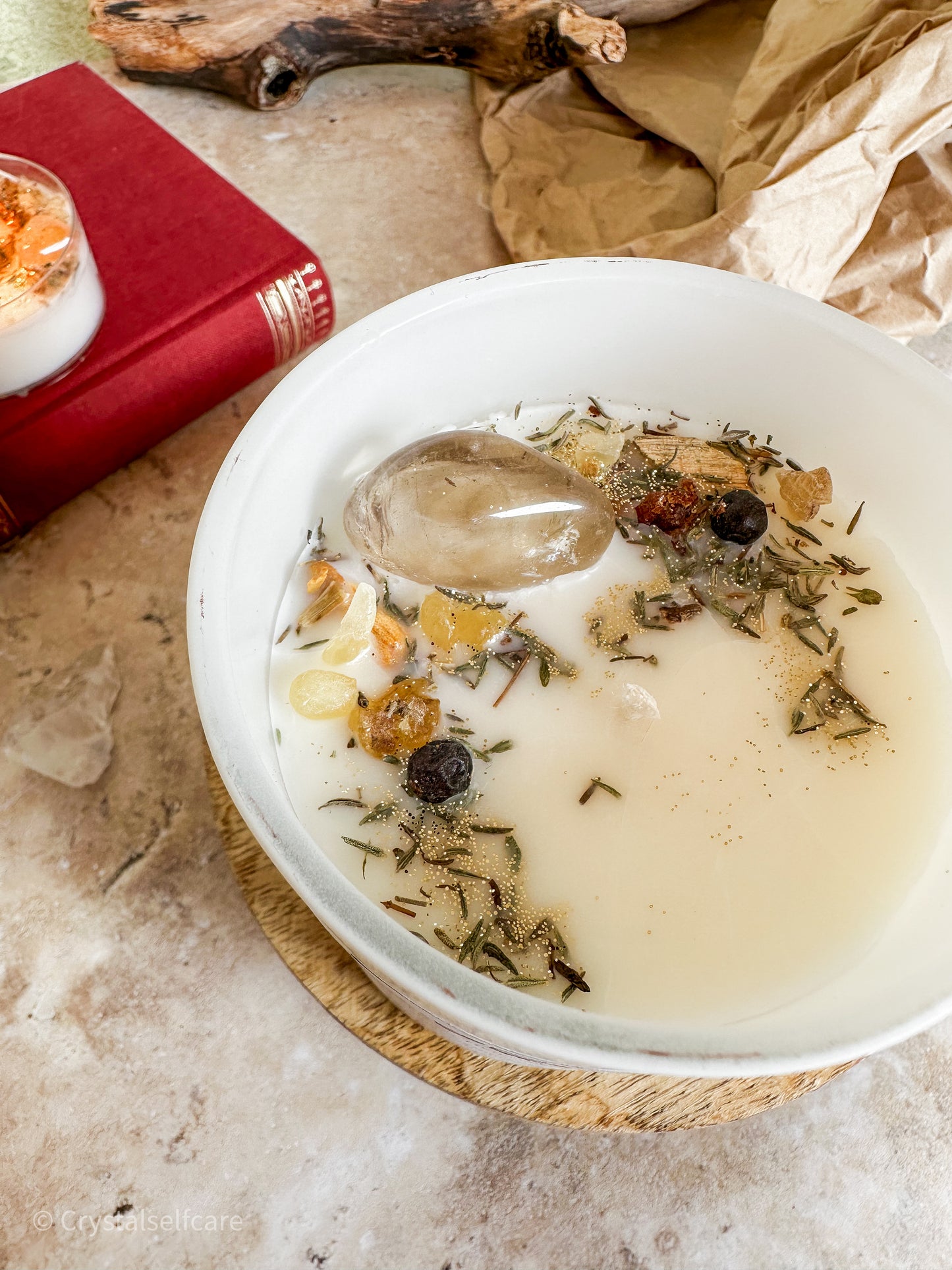 Imbolc Kristallkerze