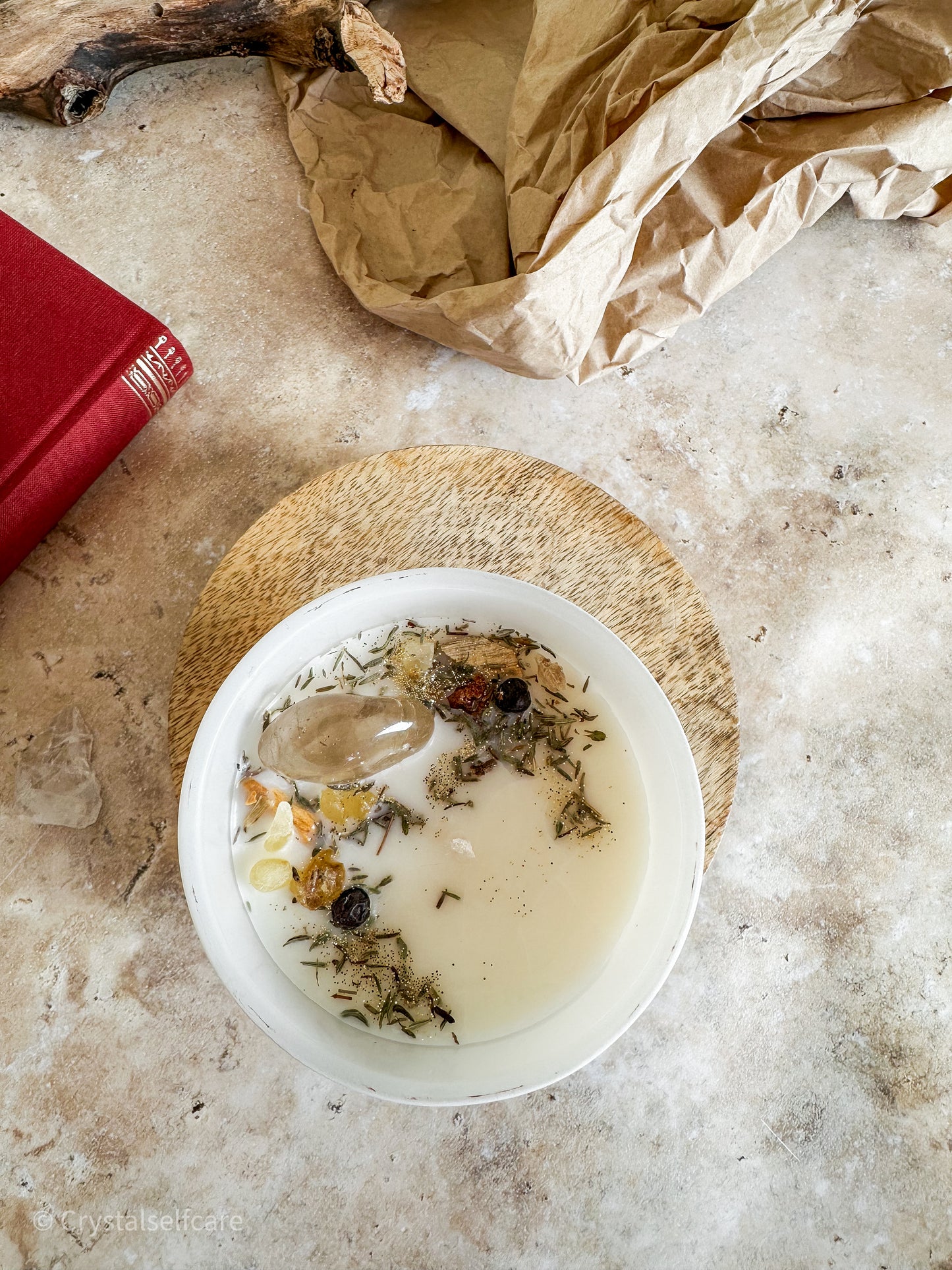 Imbolc Kristallkerze