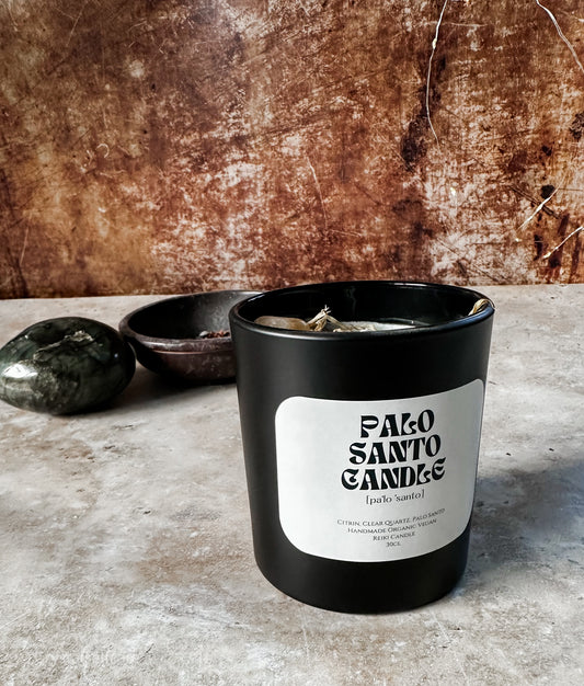 Citrin Kristallkerze – Solarplexus Edition I Kraft, Selbstvertrauen, Freude