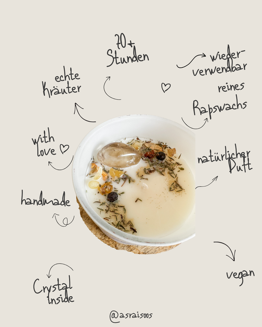 Imbolc Kristallkerze